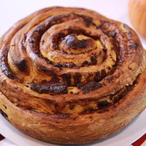 Giant Pumpkin Cinnamon Rolls