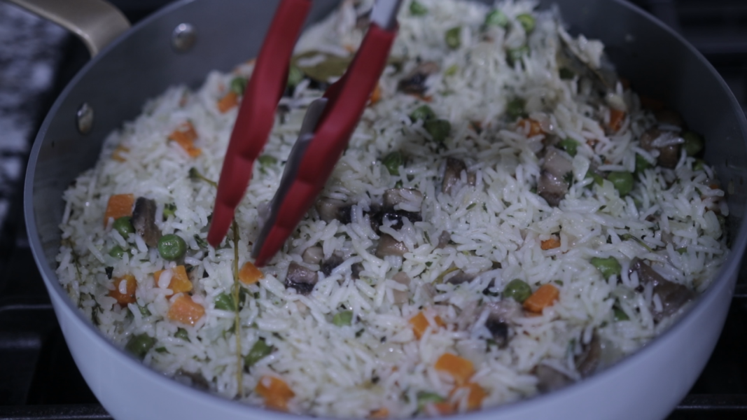 Mushroom Coconut Rice