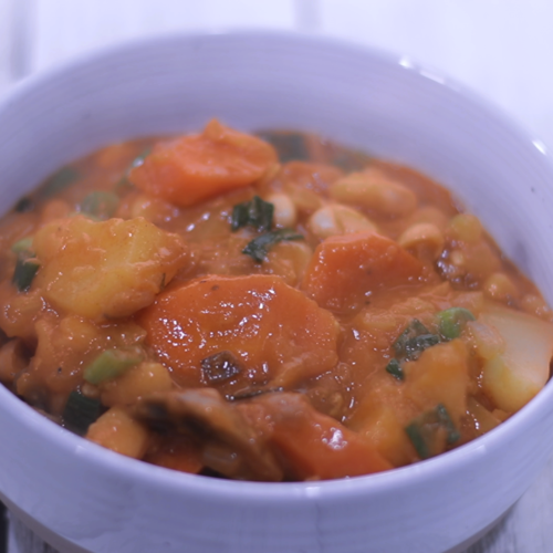 vegan beans and potato stew