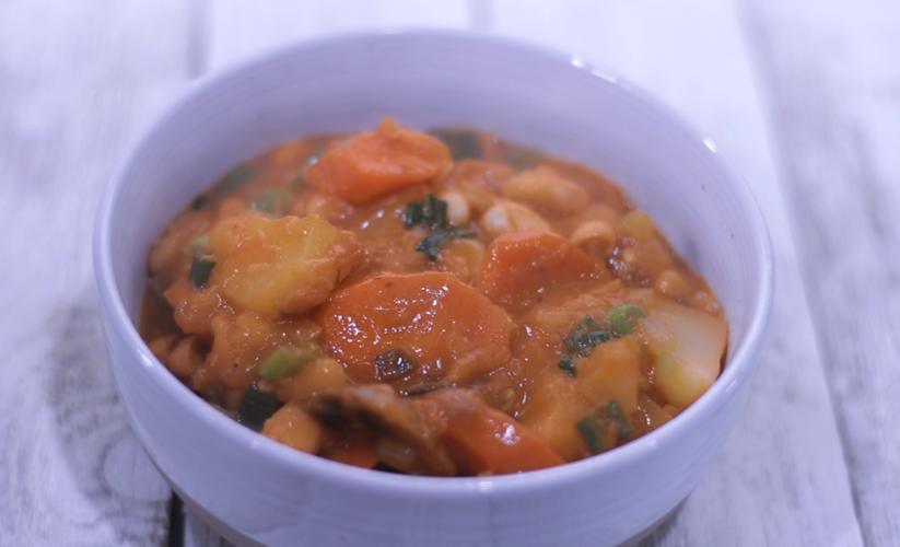 vegan beans and potato stew