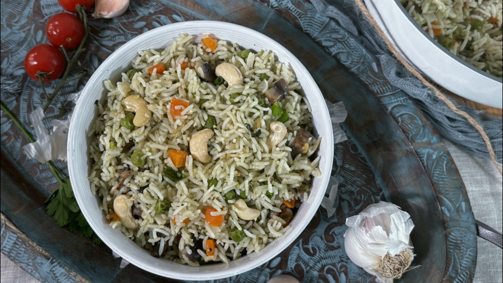 Mushroom Coconut Rice