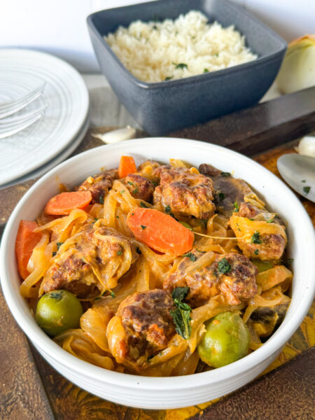 Vegan Chicken Yassa