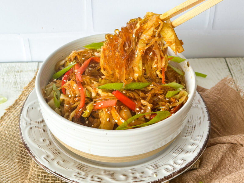 Kelp Noodles in Chili Oil